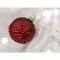 Ruby Quilt Glass Ball Christmas Ornament F07M7-8(LH76-23123)